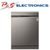 LG 15 Place Setting QuadWash Freestanding Dishwasher - Platinum Steel_XD4B15PS