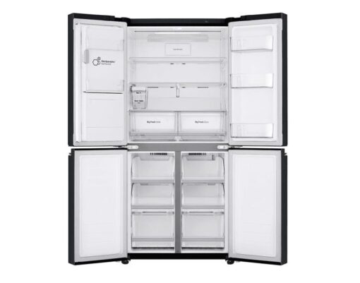 LG 508L Slim French Door Fridge with Non Plumbed Ice and Water Dispenser - Matte Black