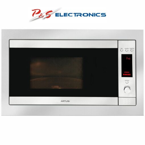 New Carton damaged Artusi 31L STAINLESS STEEL MICROWAVE with stainless steel trim kit_AMO31TK