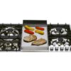 Carton damaged ILVE 90 cm stainless steel flush gas hob 4 burners and fry top_XLPT90FD