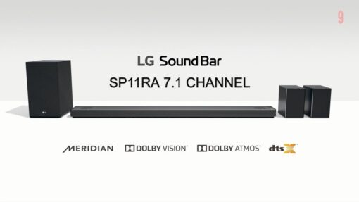 LG 7.1.4 Channel 770W with Meridian & Dolby Atmos Soundbar_SP11RA