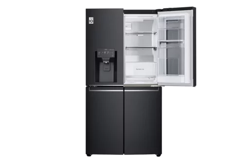 LG 637L French Door Fridge InstaView with Ice and Water Dispenser - Black Matte GF-V706MBLC