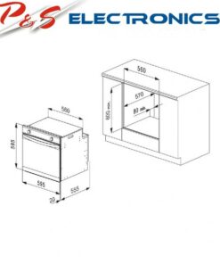 Kleenmaid 60cm 75L Multifunction Oven –KCOMF6010
