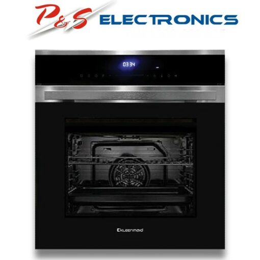 Kleenmaid 60cm 82L Multifunction Convection/Fan Forced Oven OMF6041X Black Glass