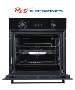 Brohn 60cm Built-in Electric Oven Black Glass_ Inbuilt AirFry_ BRO6001BLK