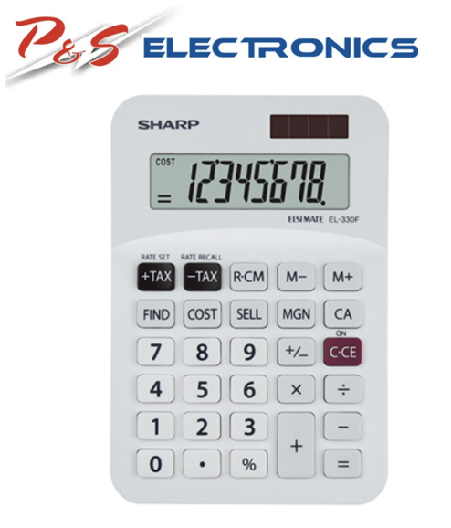 SHARP Calculator EL-330FB White