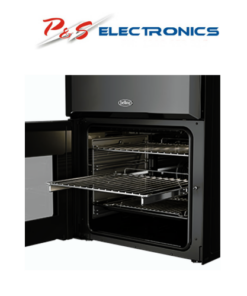 Belling 600mm Mini Richmond Dual Fuel Range Cooker with Two Oven Cavities - Black_BMR60DODFB