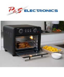 23L Air Fryer Oven (Black) + 3 Accessories to Bake & Cook