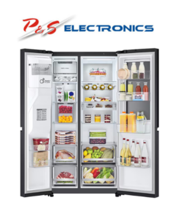 LG 635L InstaView SxS Refrigerator - GS-V600MBLC