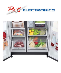 LG 635L Side by Side Fridge with Non-Plumbed Ice & Water Dispenser