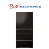 HITACHI 735L MULTI DRAWER FRENCH DOOR FRIDGE, BLACK GLASS - CARTON DAMAGED