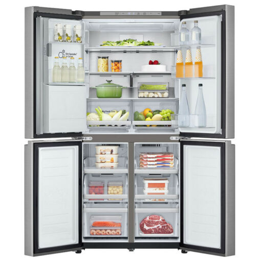 LG 506L Slim French Door Fridge with Ice and Water Dispenser, GF-L500PL, CARTON DAMAGED